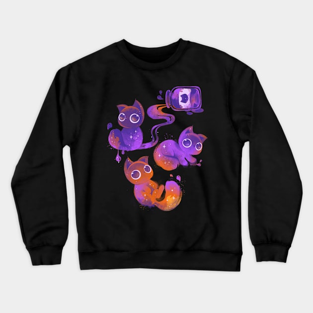 Magic candy cats! Crewneck Sweatshirt by rikolaa